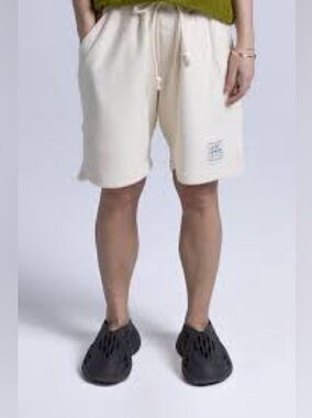 ABCXYZ Limited Yesterday Shorts Men’s L Cream Quick Dry Lounge Sweat Shorts